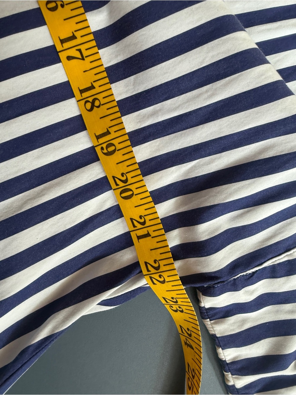 Banana Republic Navy and White Striped Maxi Shirt poplin Dress - Picture 9 of 10